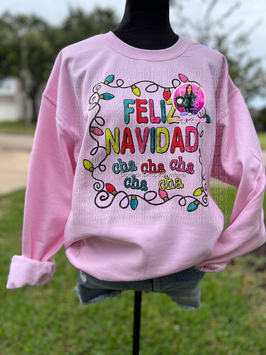 Feliz navidad Pink sweatshirt