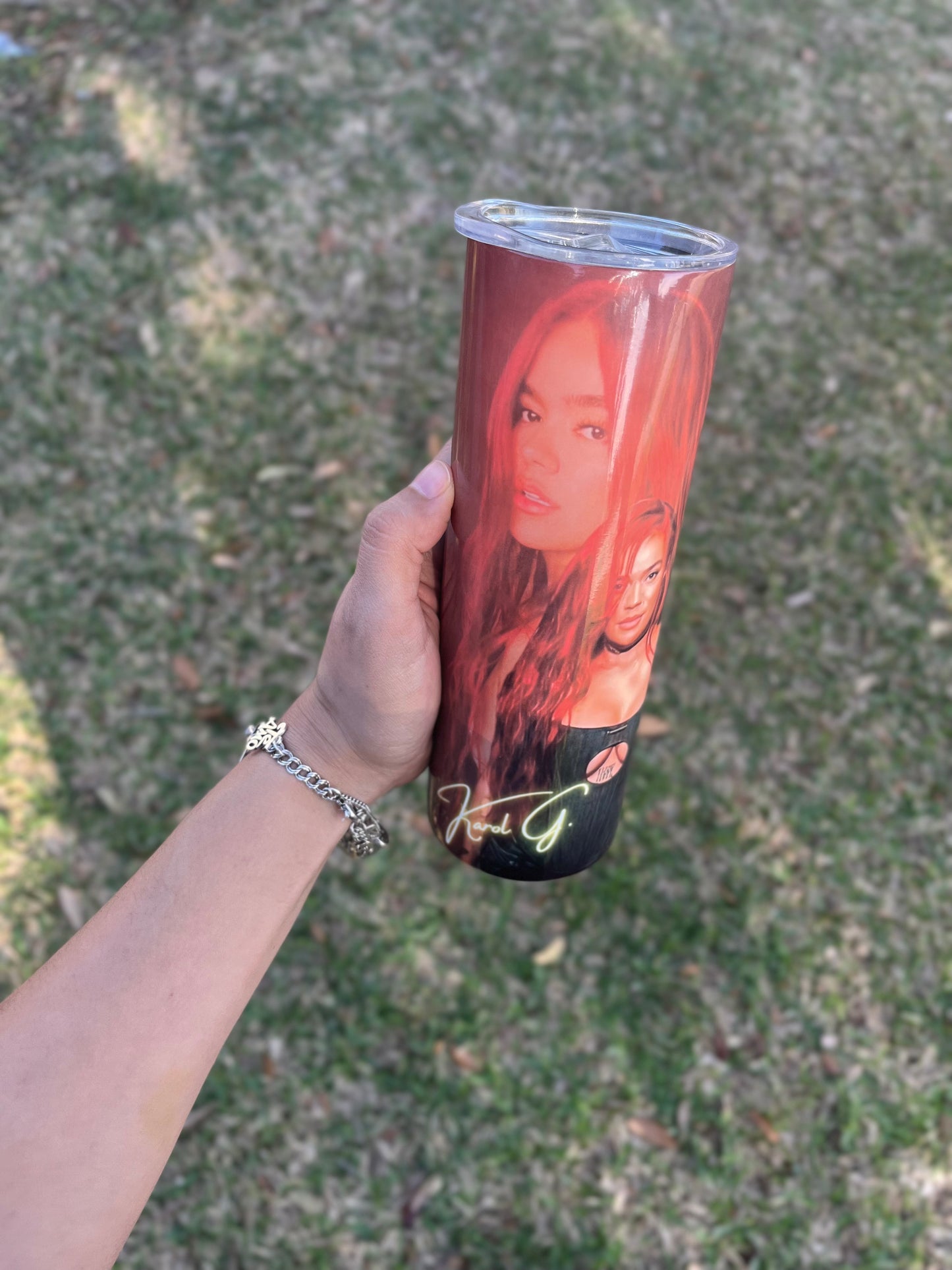 Karol G & Bad bunny tumbler