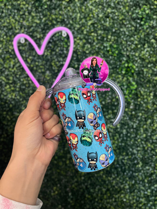 Superheroes sippy cup